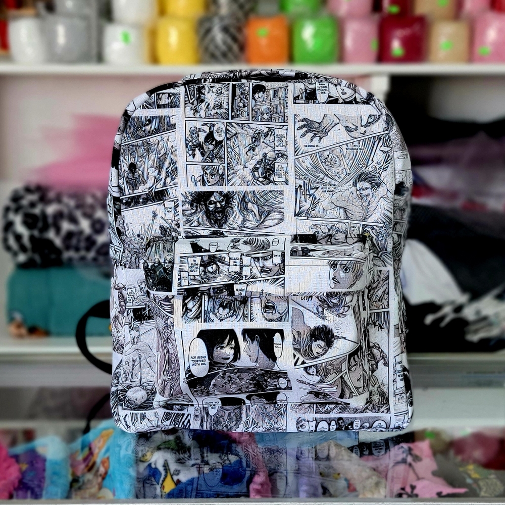 Attack On Titan Anime Manga Comic Style Backpack